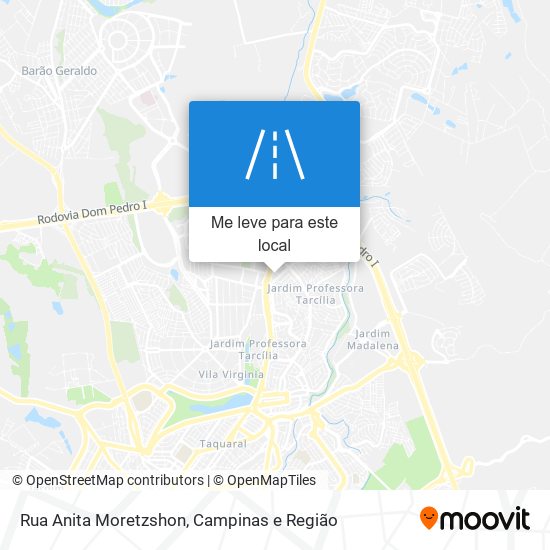 Rua Anita Moretzshon mapa