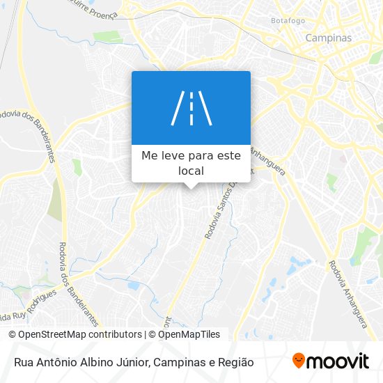 Rua Antônio Albino Júnior mapa