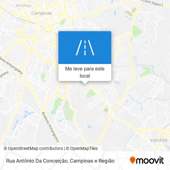 Rua Antônio Da Conceição mapa