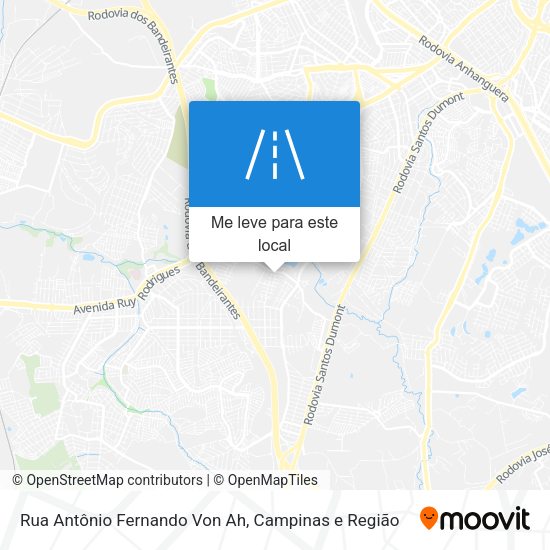 Rua Antônio Fernando Von Ah mapa
