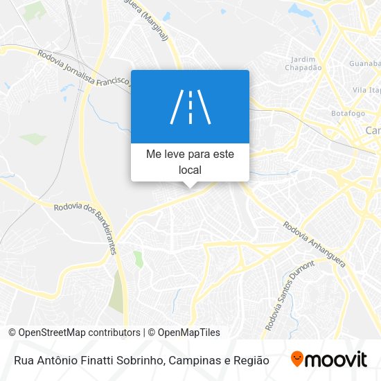 Rua Antônio Finatti Sobrinho mapa