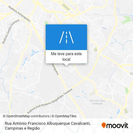 Rua Antônio Francisco Albuquerque Cavalcanti mapa