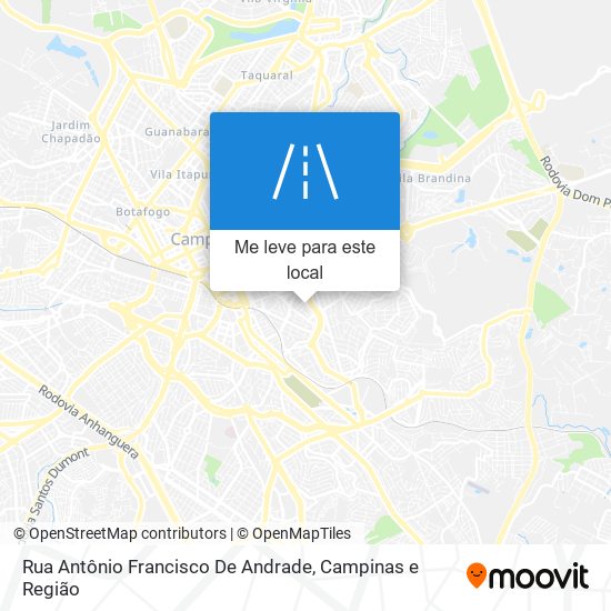 Rua Antônio Francisco De Andrade mapa