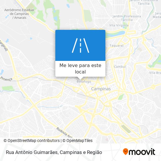 Rua Antônio Guimarães mapa