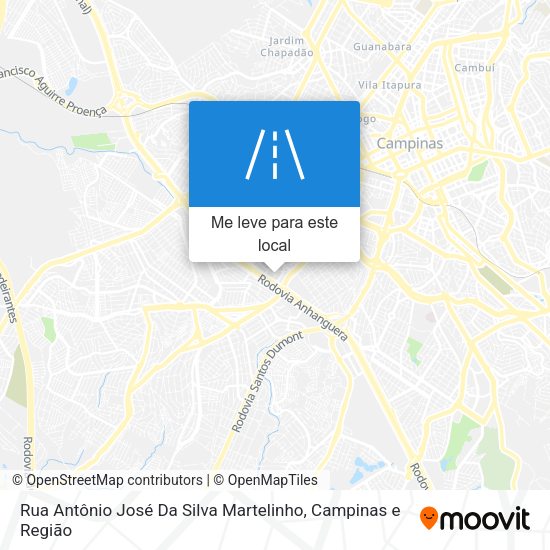 Rua Antônio José Da Silva Martelinho mapa