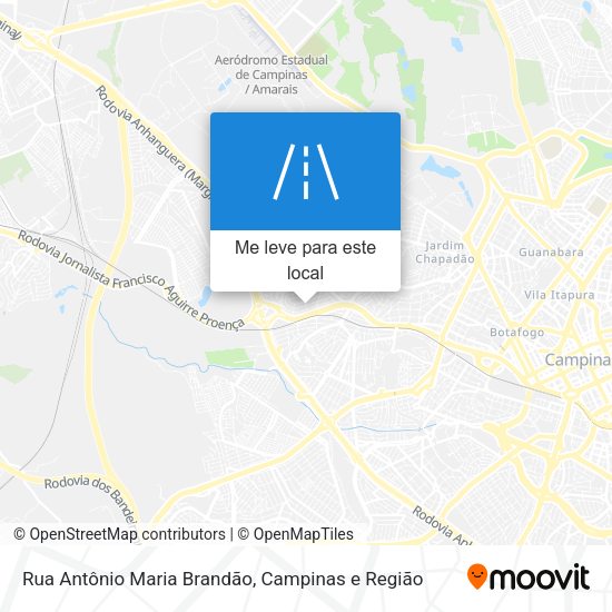 Rua Antônio Maria Brandão mapa