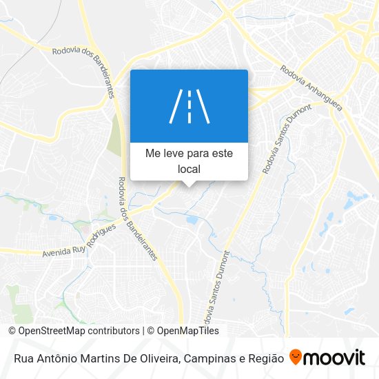 Rua Antônio Martins De Oliveira mapa
