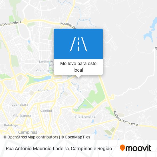 Rua Antônio Maurício Ladeira mapa