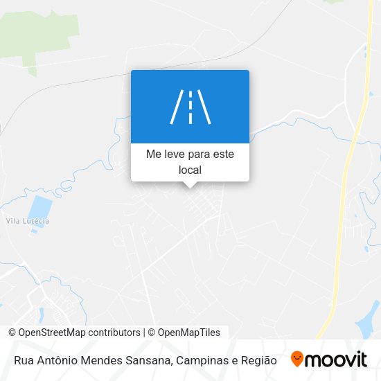 Rua Antônio Mendes Sansana mapa