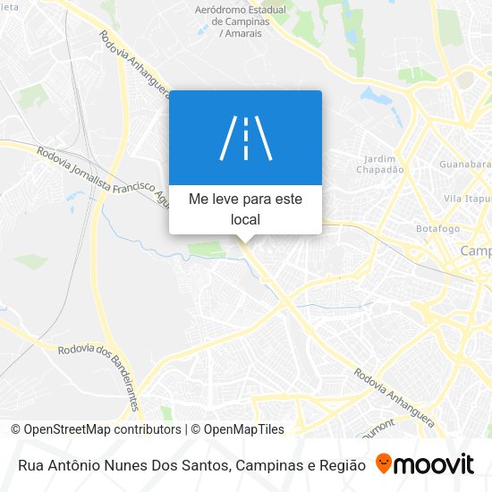 Rua Antônio Nunes Dos Santos mapa