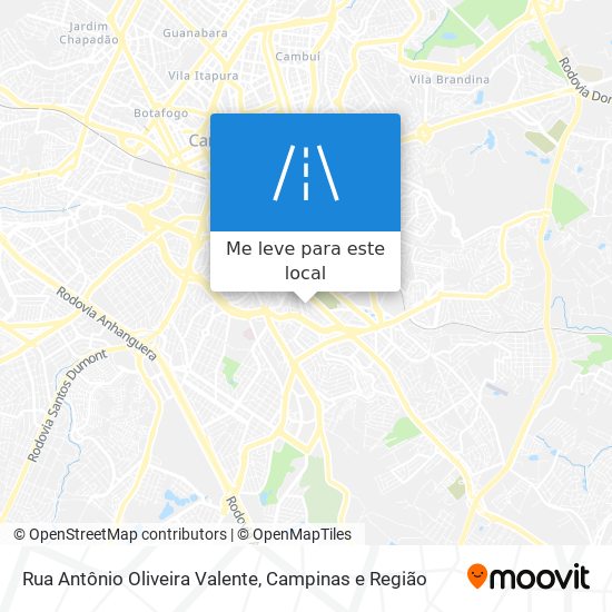 Rua Antônio Oliveira Valente mapa