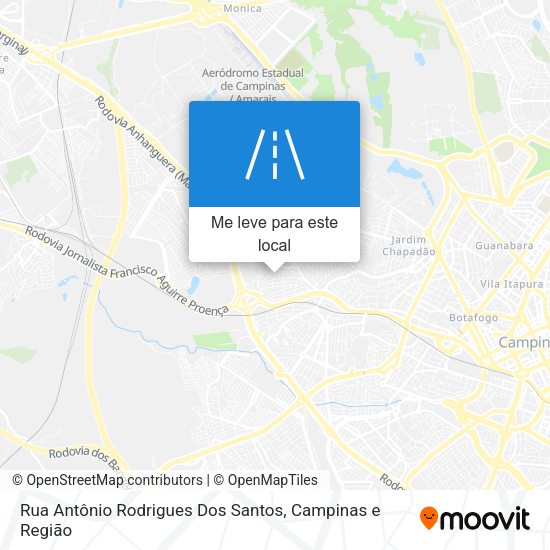 Rua Antônio Rodrigues Dos Santos mapa