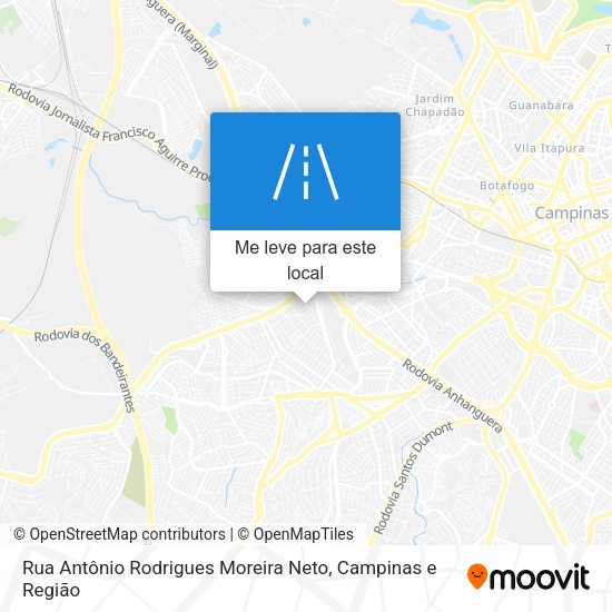 Rua Antônio Rodrigues Moreira Neto mapa