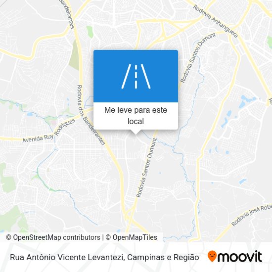 Rua Antônio Vicente Levantezi mapa