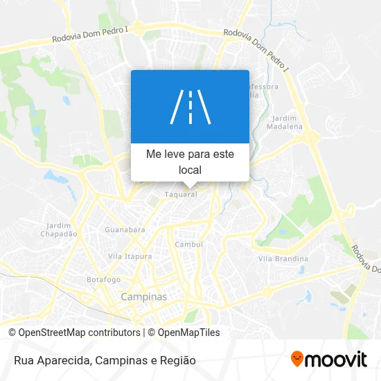 Rua Aparecida mapa
