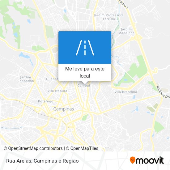 Rua Areias mapa