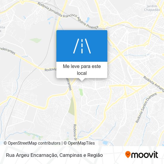 Rua Argeu Encarnação mapa
