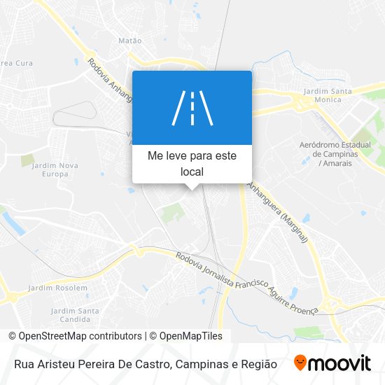 Rua Aristeu Pereira De Castro mapa
