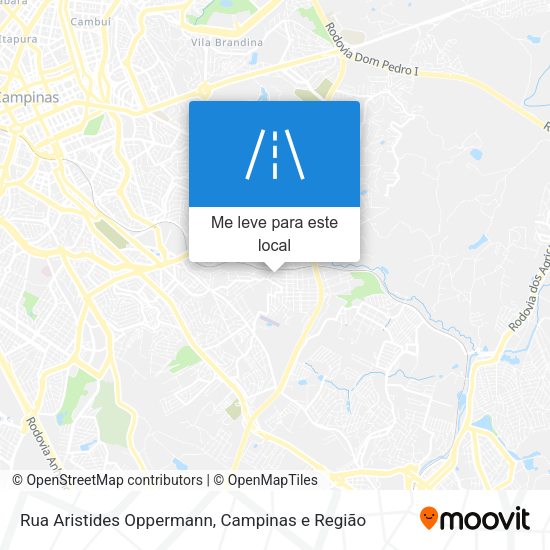Rua Aristides Oppermann mapa