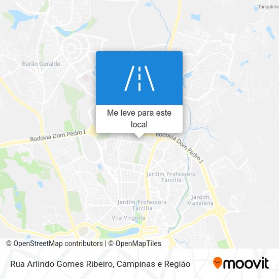 Rua Arlindo Gomes Ribeiro mapa