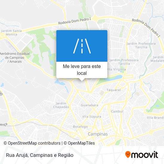 Rua Arujá mapa