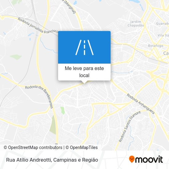 Rua Atílio Andreotti mapa