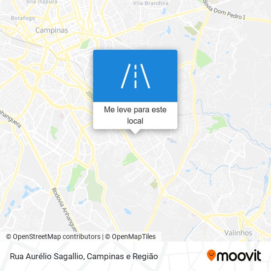 Rua Aurélio Sagallio mapa