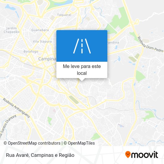 Rua Avaré mapa