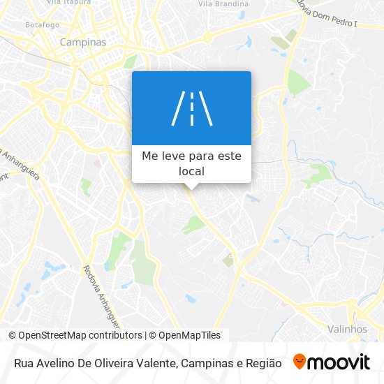 Rua Avelino De Oliveira Valente mapa