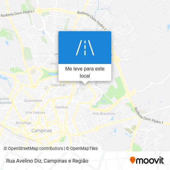 Rua Avelino Diz mapa