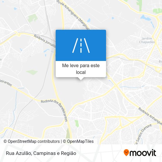 Rua Azulão mapa
