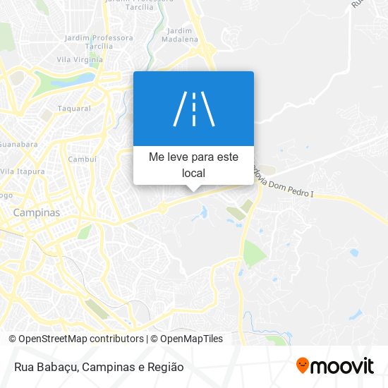 Rua Babaçu mapa