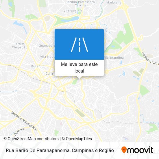 Rua Barão De Paranapanema mapa