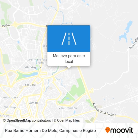 Rua Barão Homem De Melo mapa