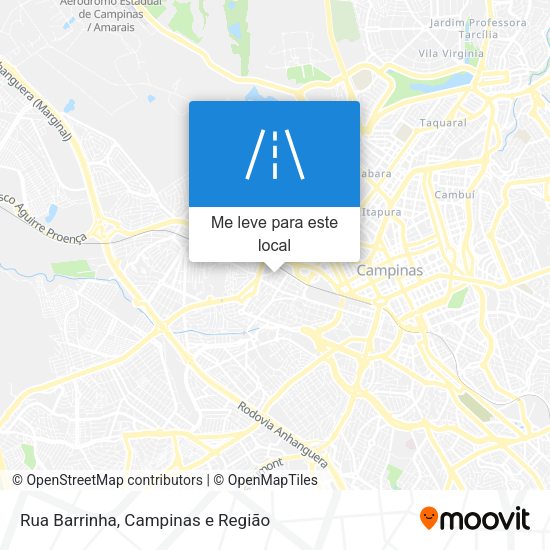 Rua Barrinha mapa