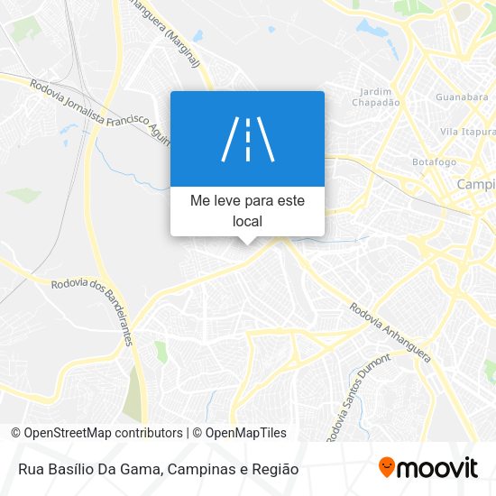 Rua Basílio Da Gama mapa