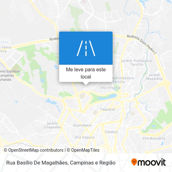 Rua Basílio De Magalhães mapa