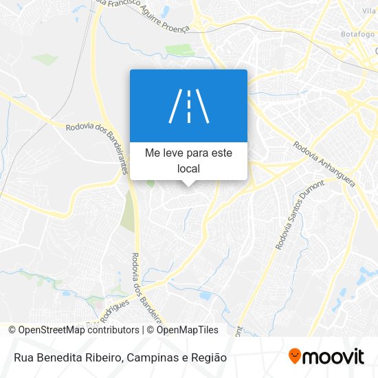 Rua Benedita Ribeiro mapa
