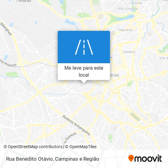 Rua Benedito Otávio mapa