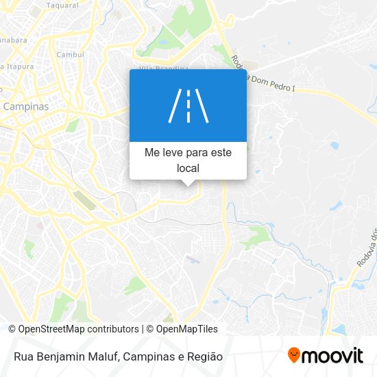 Rua Benjamin Maluf mapa