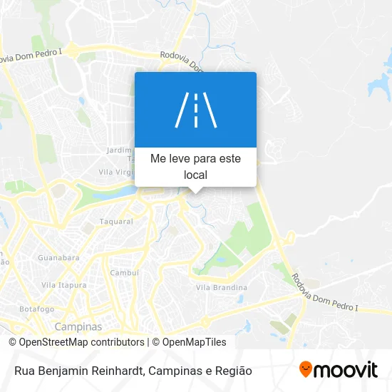 Rua Benjamin Reinhardt mapa