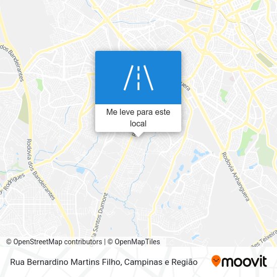 Rua Bernardino Martins Filho mapa
