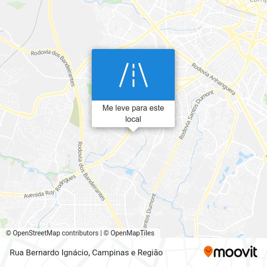 Rua Bernardo Ignácio mapa