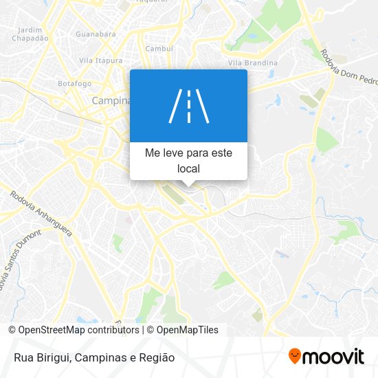 Rua Birigui mapa
