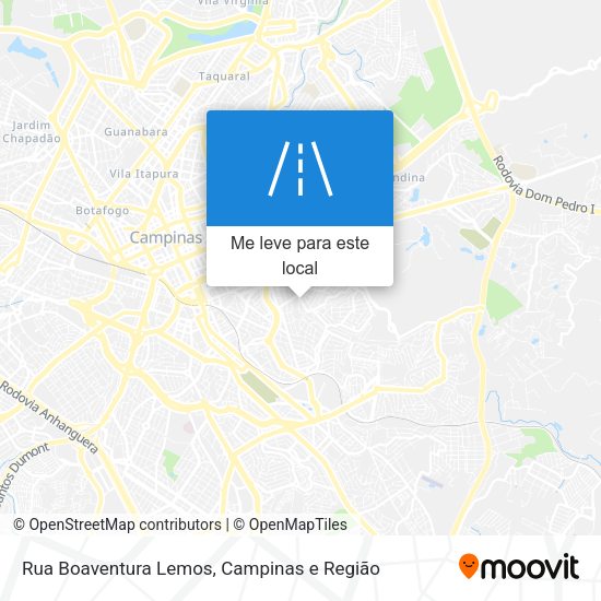Rua Boaventura Lemos mapa