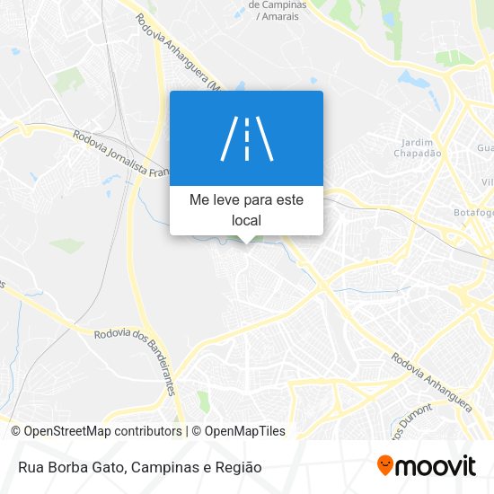 Rua Borba Gato mapa