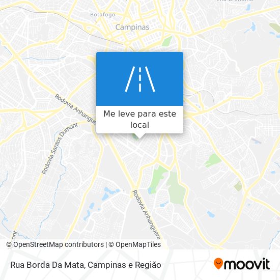 Rua Borda Da Mata mapa