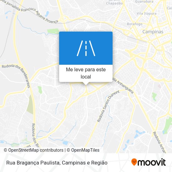 Rua Bragança Paulista mapa