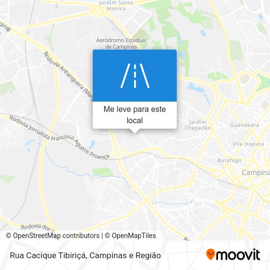 Rua Cacique Tibiriçá mapa