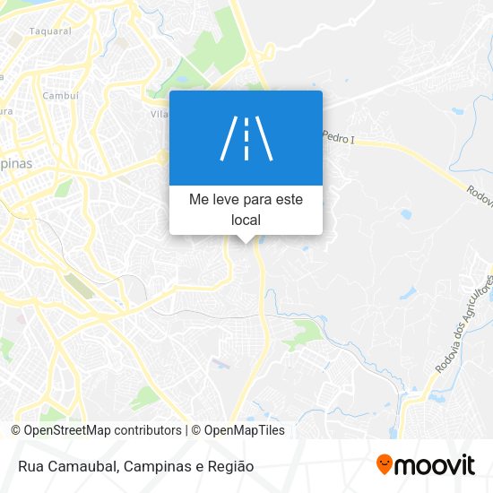 Rua Camaubal mapa
